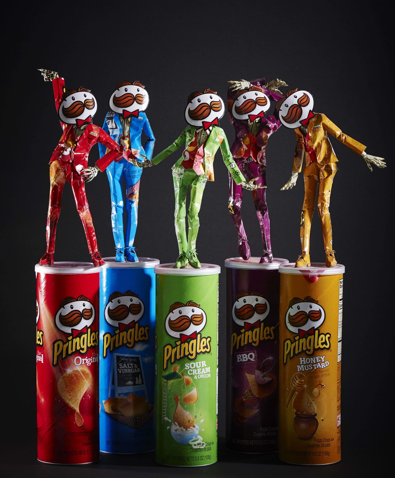 SNSで話題の「プリングルズの紳士たち」も！ 空箱職人はるきるさんの初