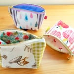 「切ってそのまま使える型紙」で作ってみた！　大人に似合うミニポーチは、子どもも喜ぶ、ミニポーチだった