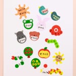 新学期の準備に！　100円ショップの丸シールで作るオリジナルお名前シール＆知育あそびアイデア